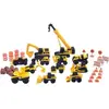 Image de Jeux de voiture de chantier de 41 piéces Funrise Megaset Cat Jaune 24,8x18,7x7,2 cm A2302877