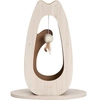 Image de Griffoir pour chat - - Pixi Grand - Avec balle en tissu et plume - Aspect chene naturel