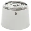 Image de cat it abreuvoit avec dessus en acier inoxydable - 2 l (64 oz liq.) - blanc et gris - pour chat
