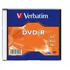 Image de - DVD-R - 4.7 Go 16x - argent mat - boîtier CD étroit
