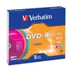 Image de Verbatim DVD-R/4.7GB 16xspd Colour 5pk SlimCase