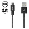 Image de Sync and Charge - Câble USB - USB (M) pour Micro-USB de type B (M) - 30 cm - noir