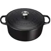 Image de Cocotte ronde Signature 26 cm Noir Mat - - Fonte