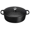 Image de Cocotte Signature Ovale En Fonte Emaillée, 27cm, Noir Mat