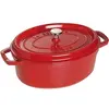 Image de Cocotte ovale Signature 27cm Cerise - - Rouge - Fonte