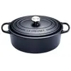 Image de Cocotte Signature Ovale En Fonte Emaillée, 33cm, Noir Mat