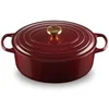 Image de Cocotte Oval Evolution en Fonte émaillée 31 cm Garnet