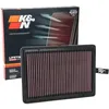 Image de K&N Filtre à air de remplacement compatible avec Hyundai Sonata 2.0, 2.4 2015- / Kia Optima 1.7D, 2.4 2015- (33-5026) en occasion ou reconditionné