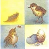 Image de 10 serviettes en papier oiseau et oeuf 33x33cm - animaux - serviettage