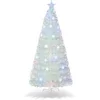 Image de Arbre de noël artificiel lumineux 180cm avec fibre optique colorée