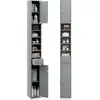 Image de Meuble de Rangement Salle de Bain, Armoire de Toilette, 20 x 20 x 180 cm, Gris