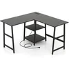 Image de Bureau d'angle en L 120x120 cm avec Station de Recharge USB-A & USB-C