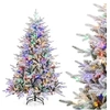 Image de Sapin de Noël 186 cm, 8 Modes d'Eclairage, Lumières LED Multicolores