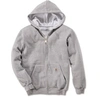 Image de Sweat à capuche poids moyen zippé coupe large gris chiné XL S1K122HGYXL
