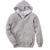 Image de Sweat à capuche poids moyen zippé coupe large gris chiné S S1K122HGYS