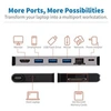 Image de Tripp Lite Series USB C Docking Station USB Hub 4k w/ HDMI, Gbe Gigabit Ethernet, SD Card Reader, PD Charging - Station d'accueil - USB-C 3.1 /