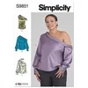 Image de Patron 9851 - Hauts pour dames et femmes - Model FR 58-66