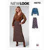 Image de Patron 6710 - Ensemble Femme, Veste zippée et Jupe longue du 36 au 46 (FR) - Model FR 36-48