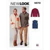 Image de Patron 6713 - Veste zippée Unisex avec ou sans manches du XS au XL - Model FR : TP-TG