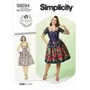 Image de Patron 9294 - Robe avec haut ajusté et décolleté carré du 34 au 50 (FR) - Model FR 34-42