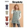 Image de Patron 9374 - Gilets en tricot pour femme du 32 au 54 FR - Model FR 32-54
