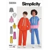Image de Patron 9394 - Sweats à capuche, pantalons et hauts en tricot surdimensionnés pour garçons et filles du 4 au 14 ans - Model FR 4-14 ans