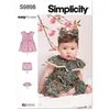 Image de Patron 9898 - Robe, culotte et bandeau pour bébé - Model 1-18 mois