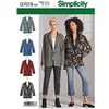 Image de Patron 8697 Veste boutonnée pour femmes de 38 à 56 - Model (48, 50, 52, 54, 56)