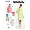Image de Patron 9328 - Robe et Top en maille du 34 au 50 (FR) - Model FR 42-50