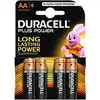 Image de Duracell Lot de 4 Piles Alcaline 1,5V LR06 - Plus Power AA