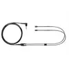 Image de EAC64BK - Câble de casque - mini-phone stereo 3.5 mm mâle pour MMCX mâle - 1.62 m - noir - pour Shure SE315, SE315-K