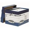 Image de Caisse d'archivage à charge lourde System avec poignées ergonomiques Blanc et Bleu