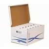 Image de Pack 1 Conteneur Maxi + 6 Boîtes d'archives dos de 8 cm Basic Bleu et Blanc