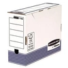 Image de Pack de 10 Boîte d'archives System Format A4+ 100 mm Bleu et Blanc