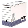 Image de Pack de 10 Boîte d'archives System Format A4+ 150 mm Bleu et Blanc