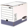 Image de Pack de 10 Boîte d'archives System Format A4+ 200 mm Bleu et Blanc