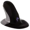 Image de Penguin Large - Souris verticale - droitiers et gauchers - laser - sans fil - 2.4 GHz - récepteur sans fil USB - noir, argent