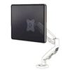 Image de - Kit de montage - bras réglable - pour moniteur - acier - blanc, RAL 9016 - Taille d'écran : 10"-39" - pinces montables, oeillet, montrable sur