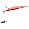 Image de Parasol terracotta déporté carré 3 x 3 m rotatif à 360 PALATINO