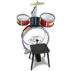 Image de Bontempi- Batterie, 514504, Rouge | Avec tabouret et deux baguettes pour l'expérience en occasion ou reconditionné