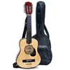 Image de guitare en bois avec bandoulière 6 cordes et sac 75 cm
