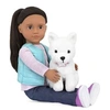 Image de Cassie et son chien poupée 46cm
