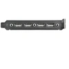 Image de Equerre USB 4 ports - Adaptateur de Slot 4 ports USB 2.0 A Femelle - Panneau USB - USB (F) pour IDC 9 broches (F)