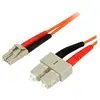 Image de Câble patch à fibre optique duplex 62,5/125 multimode 1 m LC - SC - Câble réseau - LC multi-mode (M) pour SC multi-mode (M) - 1 m - 1 m - fibre