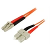 Image de Câble patch à fibre optique duplex 62,5/125 multimode 2 m LC - SC - Câble réseau - LC multi-mode (M) pour SC multi-mode (M) - 2 m - 2 m - fibre