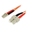 Image de Câble patch à fibre optique duplex 62,5/125 multimode 3 m LC - SC - Câble réseau - LC multi-mode (M) pour SC multi-mode (M) - 3 m - 3 m - fibre