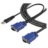 Image de Câble pour Switch KVM VGA avec USB 2 en 1 - 3m - Câble vidéo / USB - USB, HD-15 (VGA) (M) pour HD-15 (VGA) (M) - 3.05 m - noir - pour P/N: CAB831HDU,