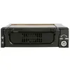 Image de Rack amovible robuste en aluminium 5,25" avec ventilateur pour disque dur SATA 3,5" - Tiroir HDD 3,5 pouces - Rack de stockage mobile - 3.5" - noir