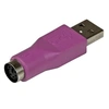 Image de Adaptateur PS/2 vers USB - Adaptateur de rechange pour clavier - PS2 (F) vers USB A (M) - Adaptateur de clavier - PS/2 (F) pour USB (M)