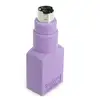 Image de StarTech Adaptateur Clavier USB vers PS/2 - USB A Femelle - PS/2 Mâle Violet